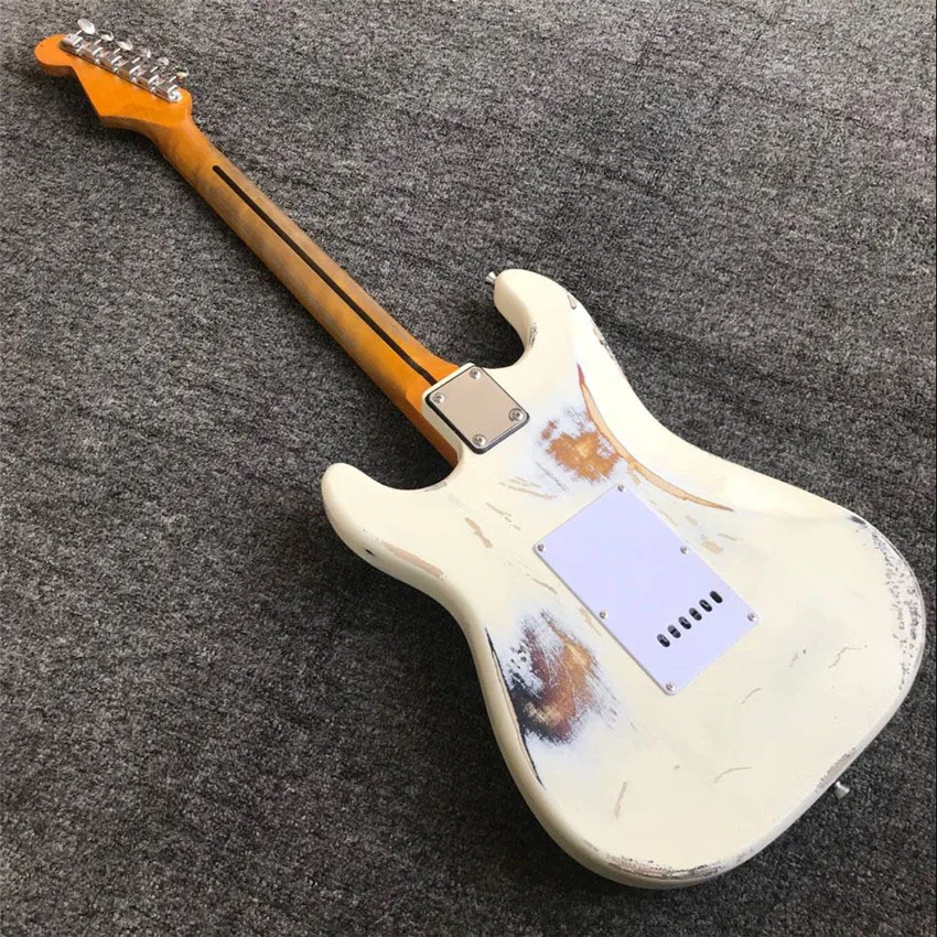 Cream heavy Relic vintage style hand made rosewood fretboard electric guitar electro electrique guitare guiter guitarra gitar