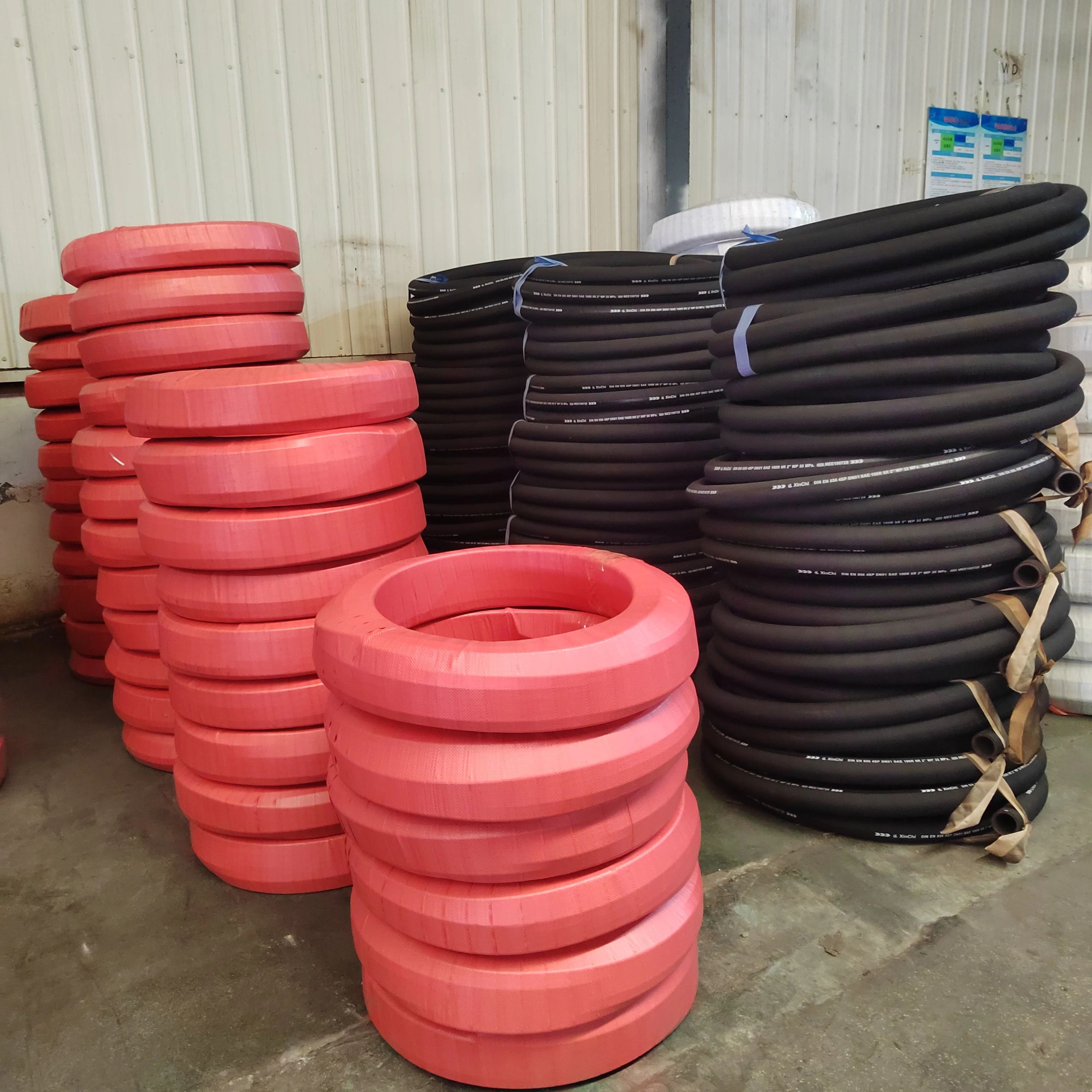 Cheap price Industrial Hydraulic High Pressure Braided Air Rubber Hose Pipe Assembly Flexible Hydraulic Hose Rubber Brake Hose