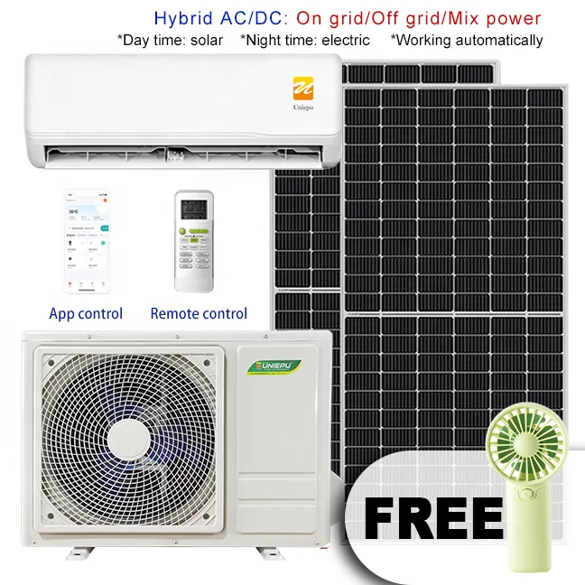 Factory Price Dubai Solar Inverter 2 Ton Wall Split DC Inverter Hybrid Solar Powered ACDC Variable Frequency Air Conditioner