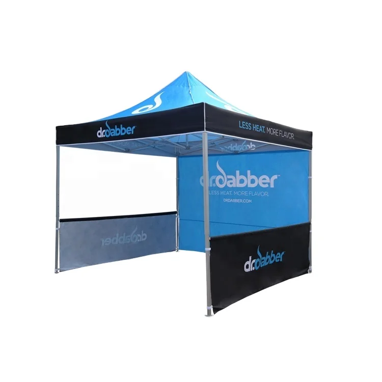 Custom 10x10 Canopy Tent Outdoor Event Aluminum Logo Trade Show Promotion Vendor Pop Advertising Digital Printing Techniques