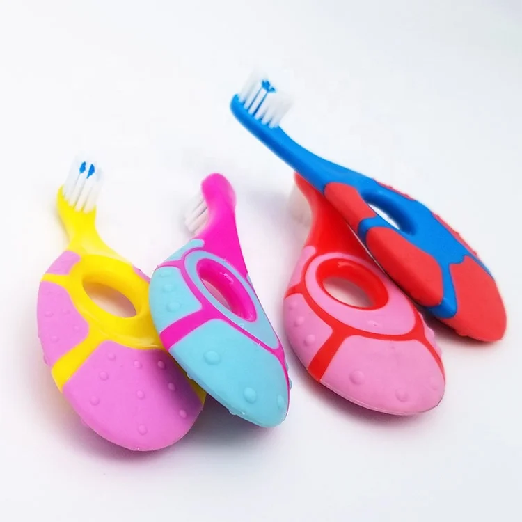 Young Child Turtle Toothbrush finger practice tortoise baby teeth brush