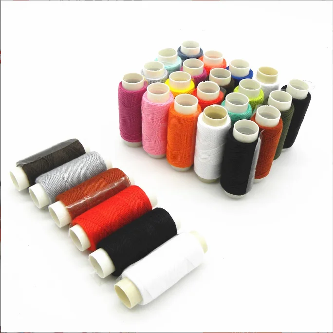 WEITIAN Brand Wholesale Best Price Quality Small Cone 100% Polyester small sewing thread bobbins sewing thread