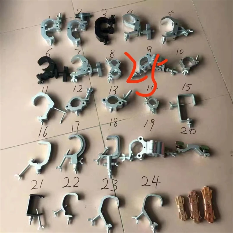 Hot Selling Truss Display System Accessories Truss Clamp Hook Aluminum Stage Truss Lighting Clamp