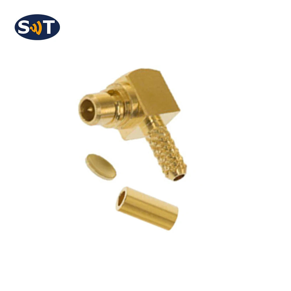 DC~6GHz 170V MMCX Right Angle Male Connector for RF Cable