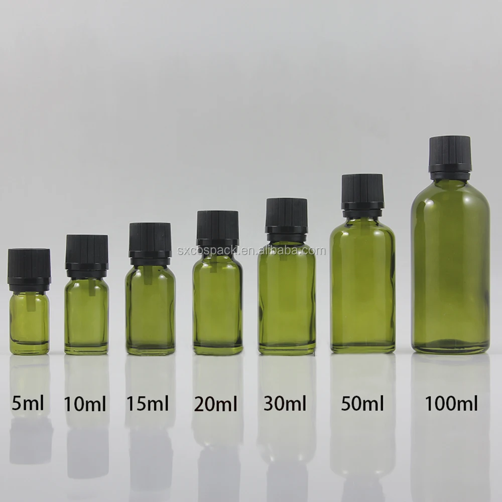 5 10 15 20 30 50 100 ml custom color glass essential oil bottle with screw lid timeless round glass bottle with box packaging