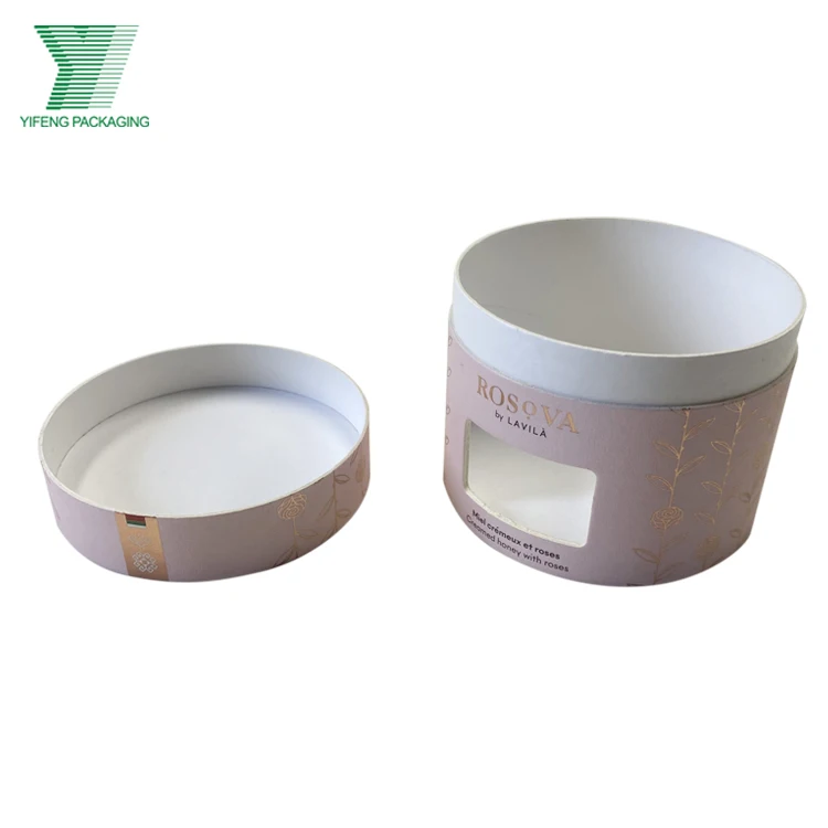 Food Grade round cylinder praline medjool dates Tea Spices packaging boxes for sweets candy chocolate bonbon