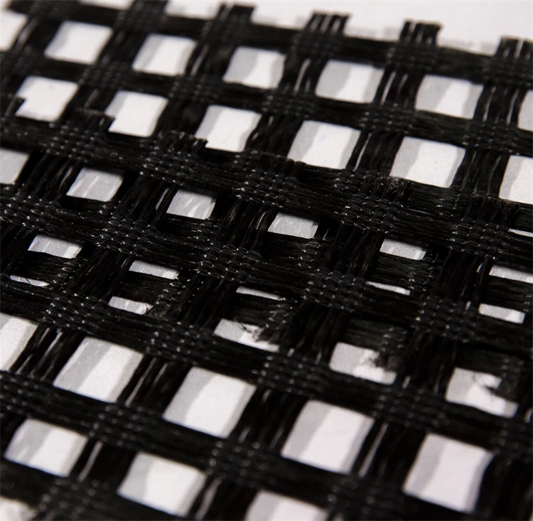 Good Quality Finely Processed Uniaxial Polyester Biaxial Composite PET Geogrid for tetaining wall