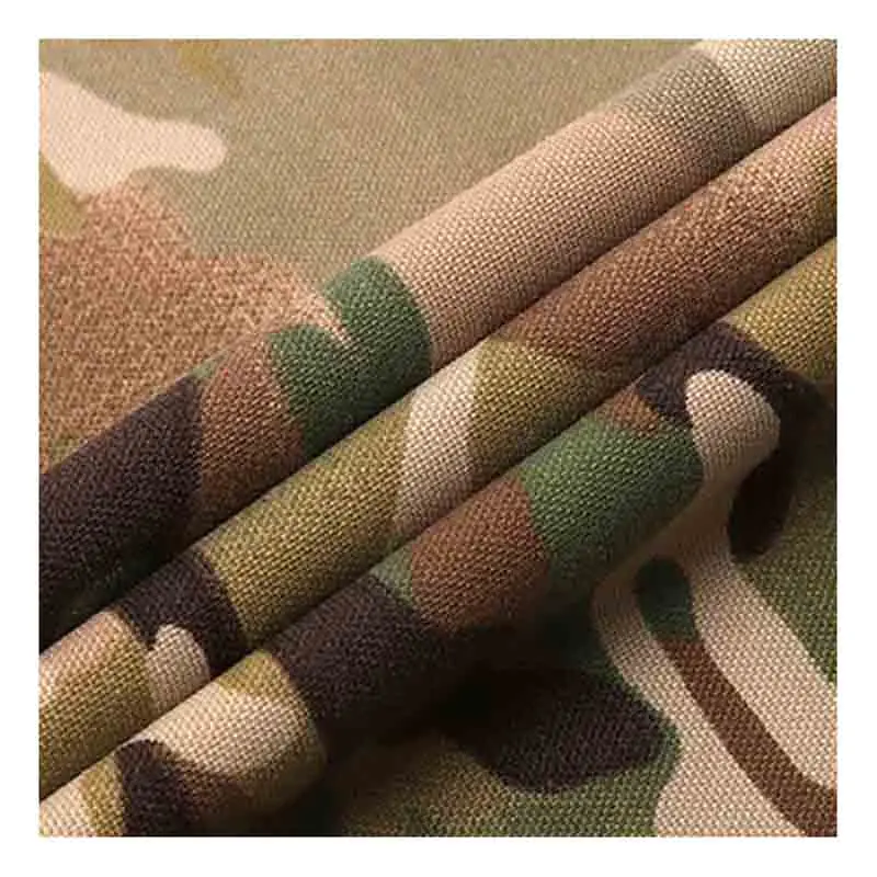 100% Nylon 500D ATY Camouflage Oxford Flame Retardant Fabric With High Color Fastness
