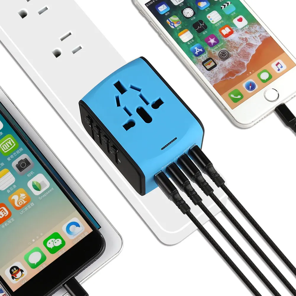 consumer electronic 2021 wholesale 4 usb travel adapter mobile accessories Top selling products