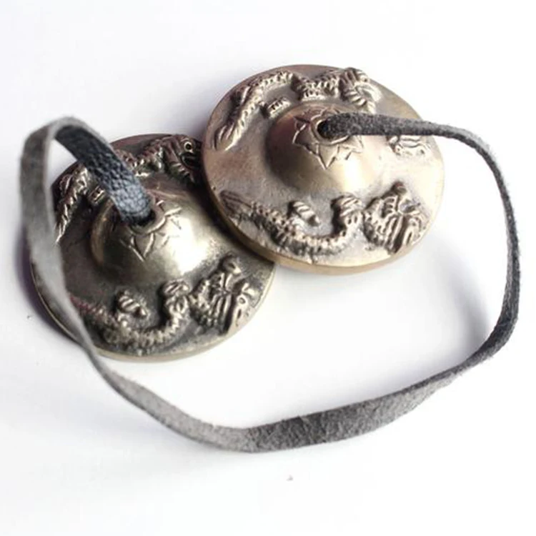 
Classics Dragon Mini Metal Tingsha or Cymbals For Therapy Or Musical Sessions 
