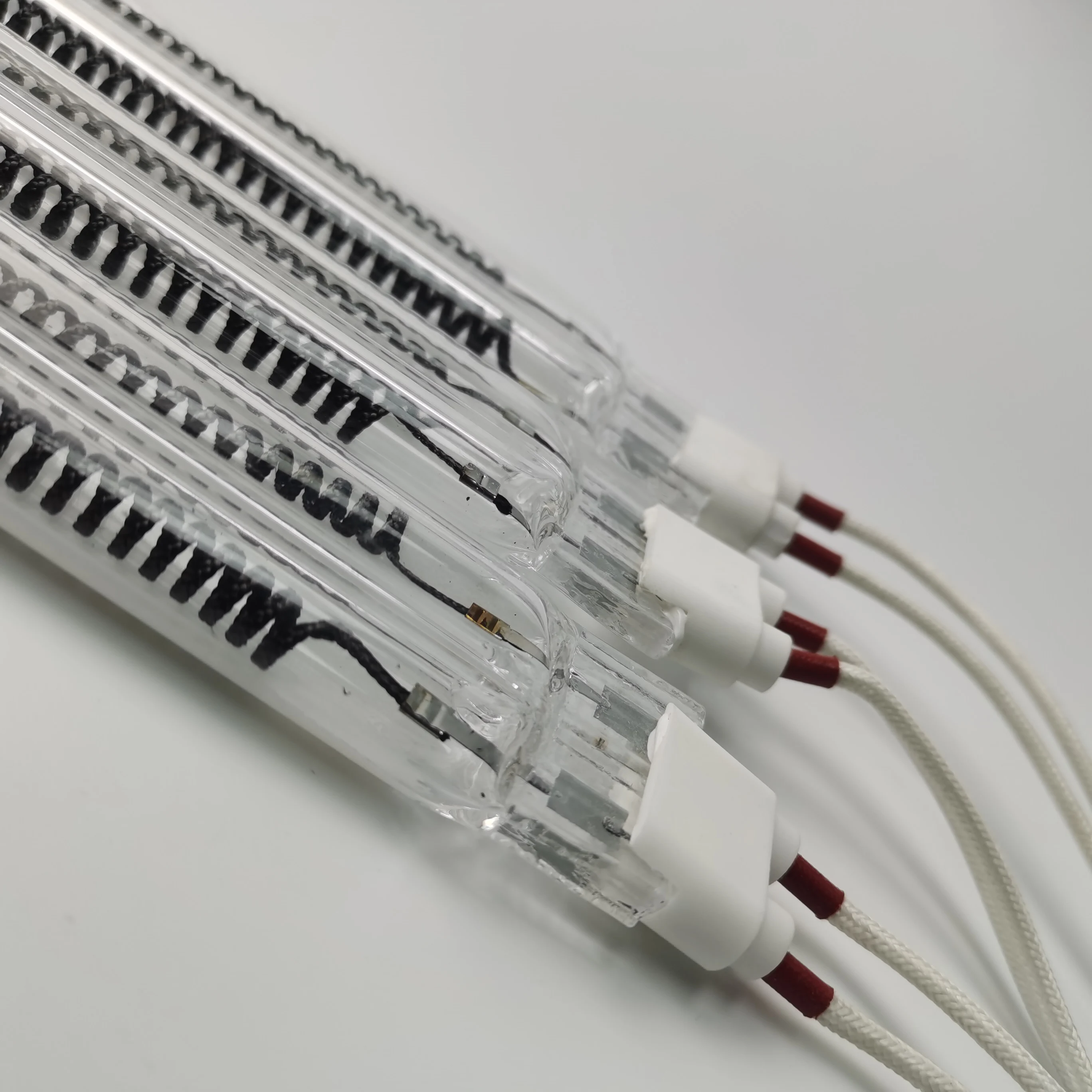 Wholesale Quartz Tubes High Temperature Clear Twin Quartz Tube Infrared Heating Lamp