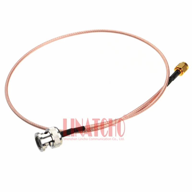 50cm BNC Male to SMA Male Connector RG316 Pigtail Cable