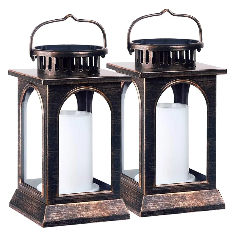 2021 Hot-selling Solar Lights High Quality Outdoor waterproof Solar Candle Lanterns Garden Landscape lamp