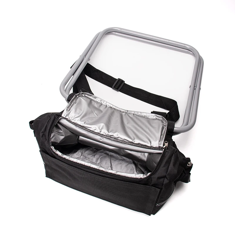 Best Selling Unisex Oxford Cooler Bag Foldable Fishing Chair and Back Pack with String Closure for Food Storage Transportation