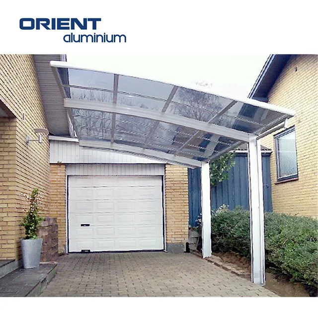 Customized Aluminium Carport with Skylight Roof Aluminium Carport Poland Aluminium Carport Canopy