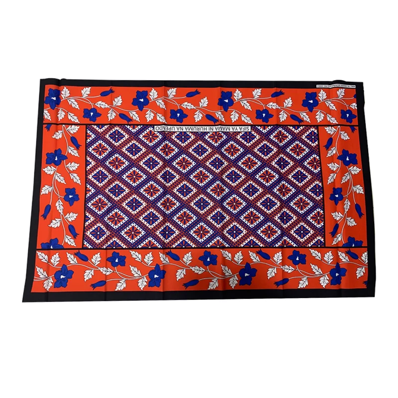 100% polyester African traditional fabric khanga fabric