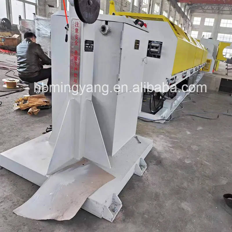 Factory hot sale straight line annealing wire drawing machine for steel wire