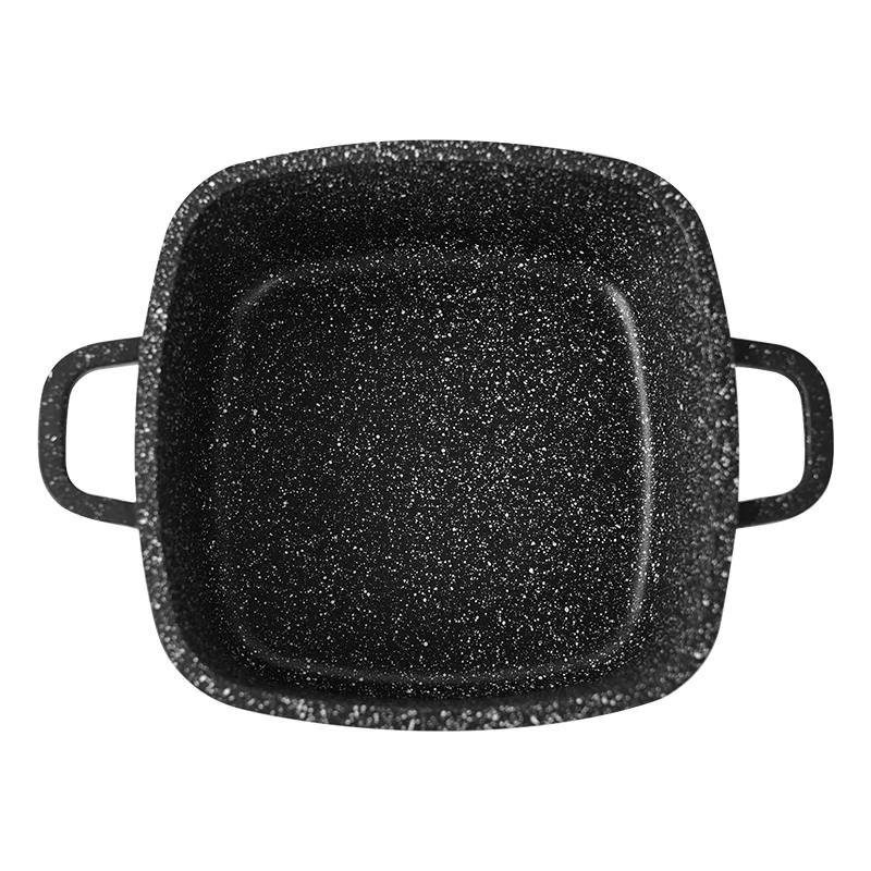 Factory Kitchen Nonstick Square Cooking Casserole Easy Clean Casserole Dish With Lid