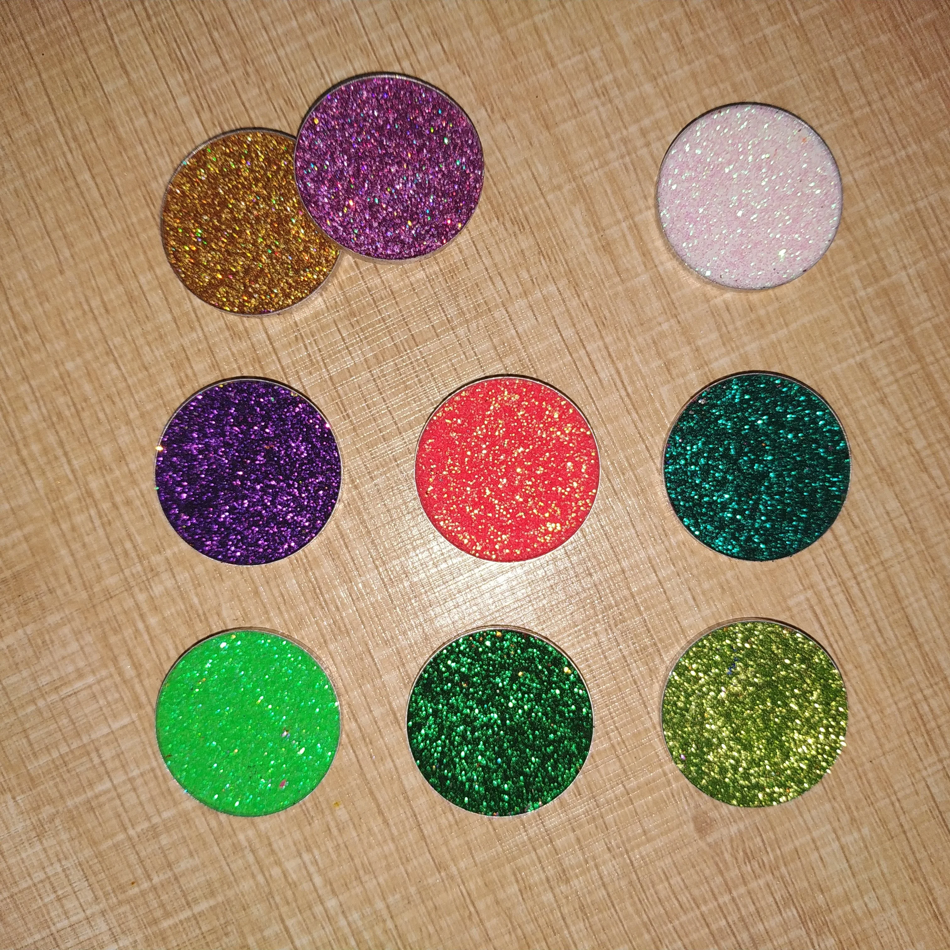 
Wholesale Eye Makeup High Pigment 26mm Single Pan Glitter Eyeshadow 