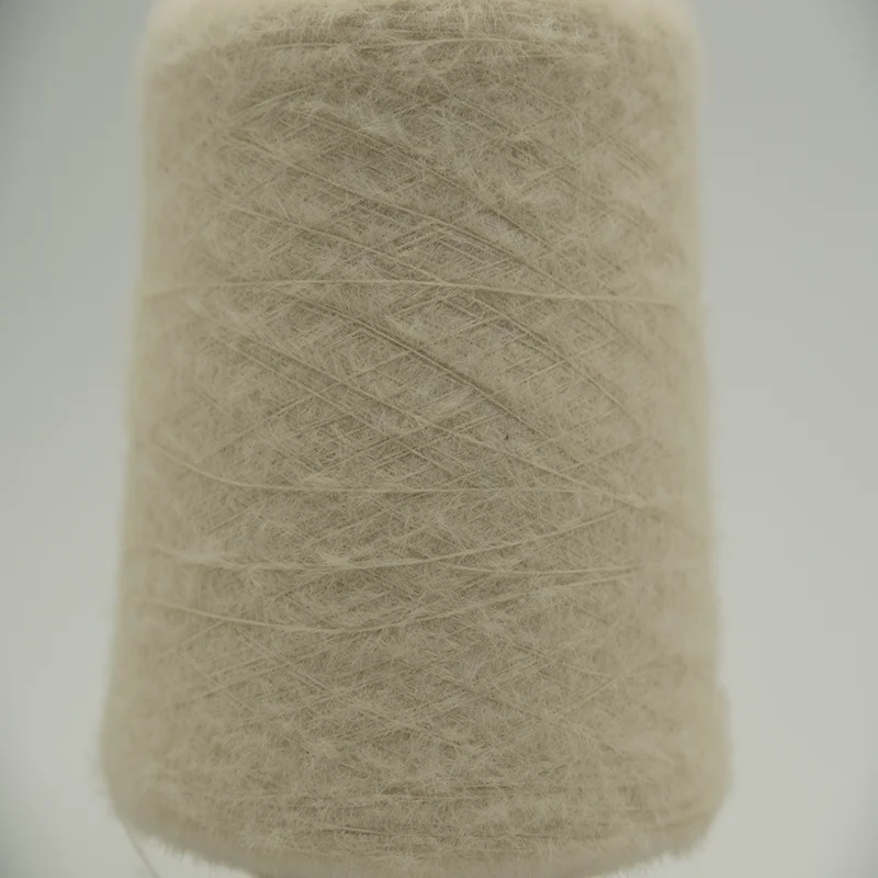 Soft Thick Acrylic textile knitted Soft core-wrapped yarn Rich in viscose 49% nylon 21% PBT30% Used as a knitted woven sweater