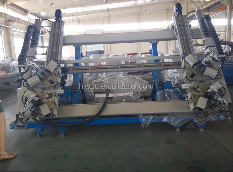 CNC 4 head vertical aluminum corner crimping machine for corner punching combination of aluminum window door