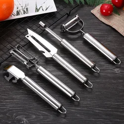 multi-functional kitchen fruit knife stainless steel knife set durable kitchen fruit vegetable food peeler