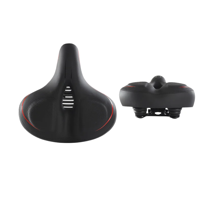 factory price vintage and comfortable PU leather Bicycle seats Spring Saddle bicycle seat post