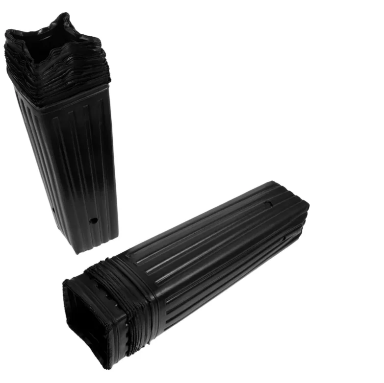 PE Black Mini Tree Pots and Trays