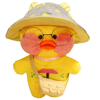 Lovely 20cm 30cm Lalafanfan Duck Kawaii Cute Mini Cafe Stuffed Animal Yellow Plush Toy