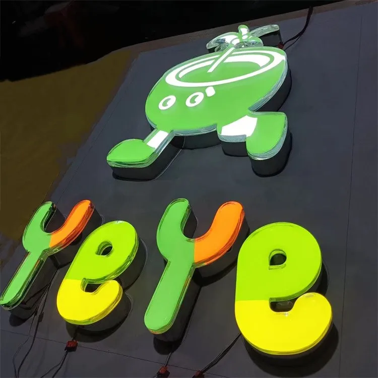 Metal Wall Sign Led Letter Custom Logo for Beauty Business Spa Signs Nail Salon Sign Backlight Building Letters