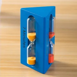 Wholesale high quality 3/5/7 minute small thin wood glass crystal creative home crafts hourglass