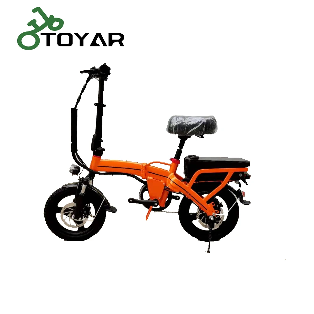 Складной электрический велосипед Toyar для взрослых 14 дюймов шина светодиодный дисплей