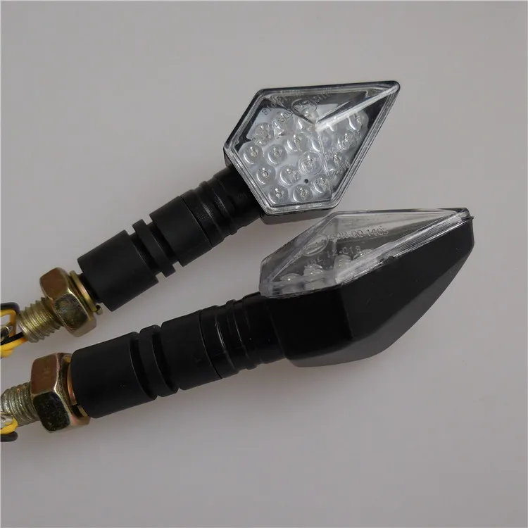 Motorcycle led indicator lights star style 12V road safety led warning turning  lights winker for electric bikes scooter