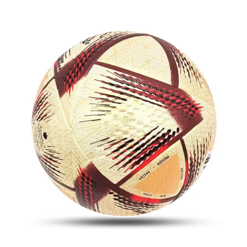 2023  Wholesale 2023 Qatar Soccer Ball Thermal Bonded Football PVC/PU Laminated Soccer