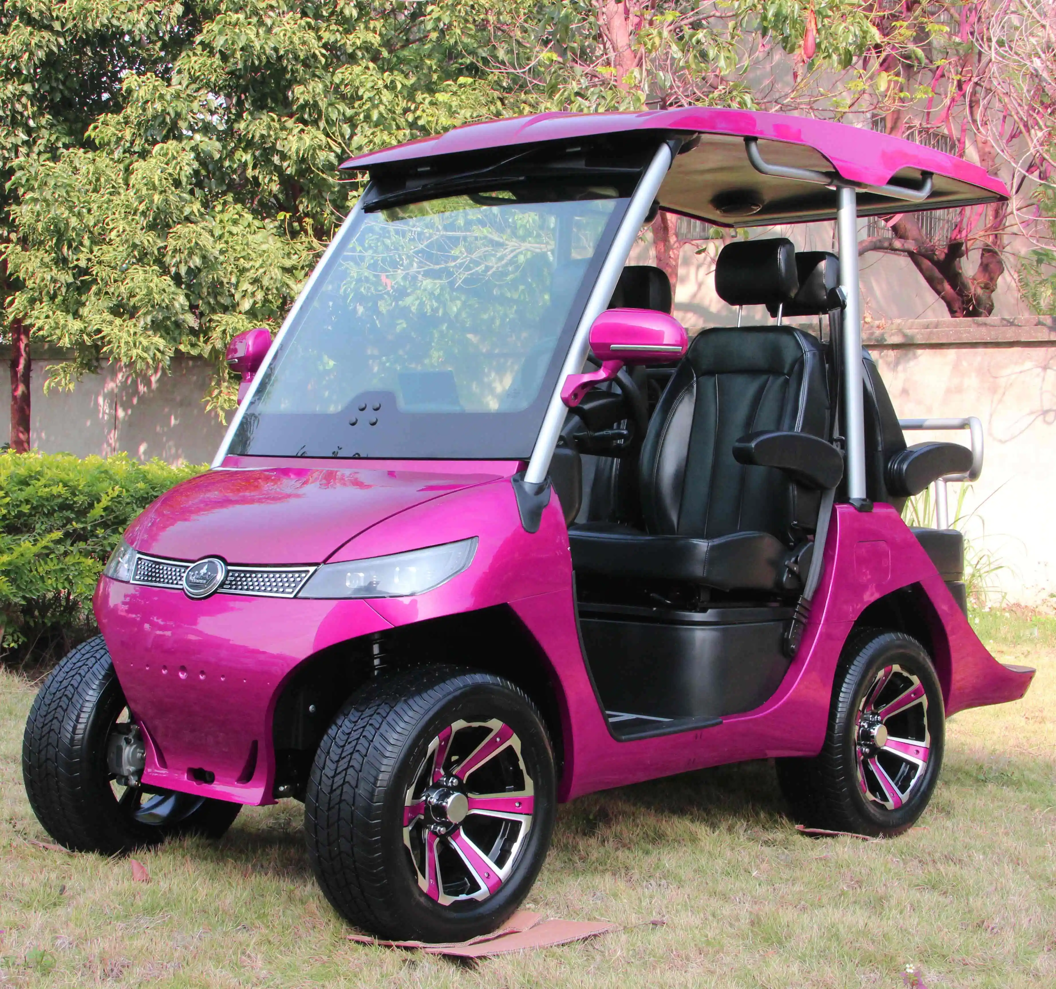 Новый энергетический автомобиль внедорожник ATV UTV 4 сиденья розовый 48 В Аккумулятор для продажи HDK Эволюция Гольф-Тележка электрическая