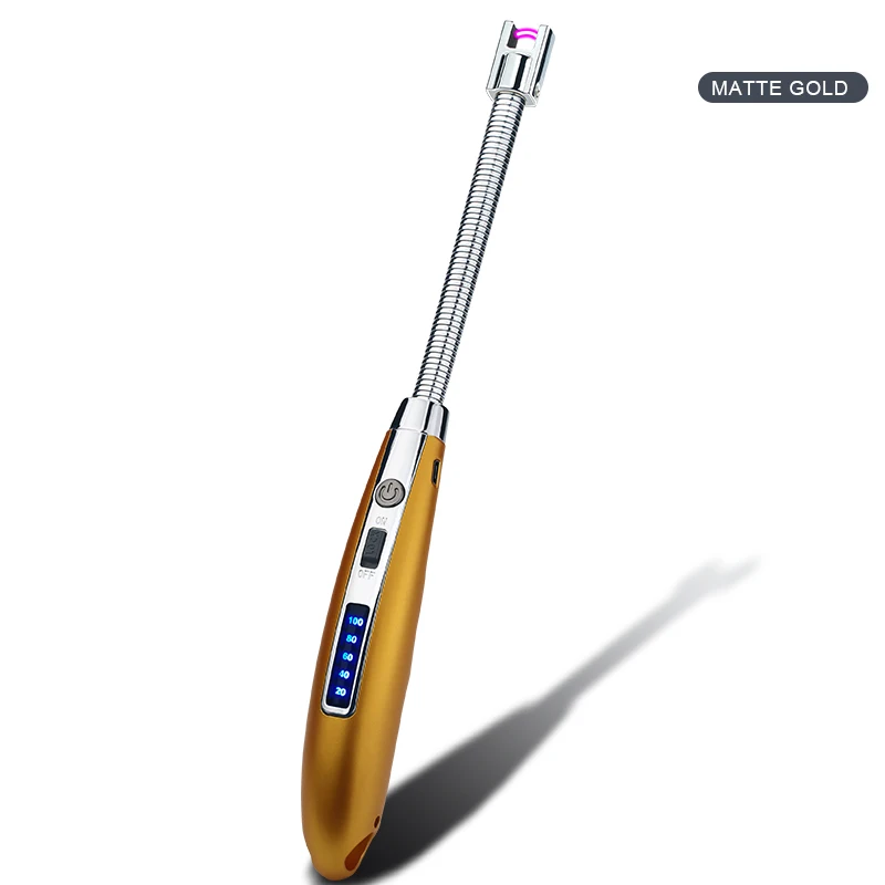 Cheap Price Long Stick Flexible Plasma Candle Lighter Electric BBQ Lighter Custom USB Arc Kitchen Fire Outdoor Camping Lighter