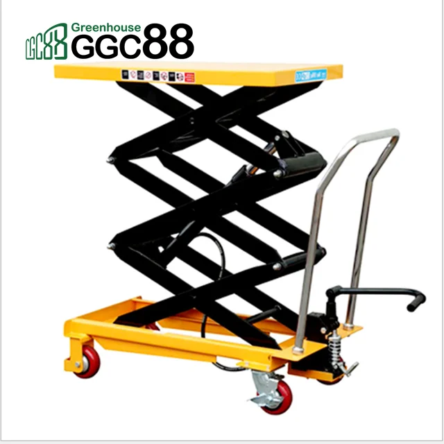 Garden Orchard Lift Table Material Handling Trolleys Scissor Lift Table Lifting Platform Max Power Building Food Wheels Pump