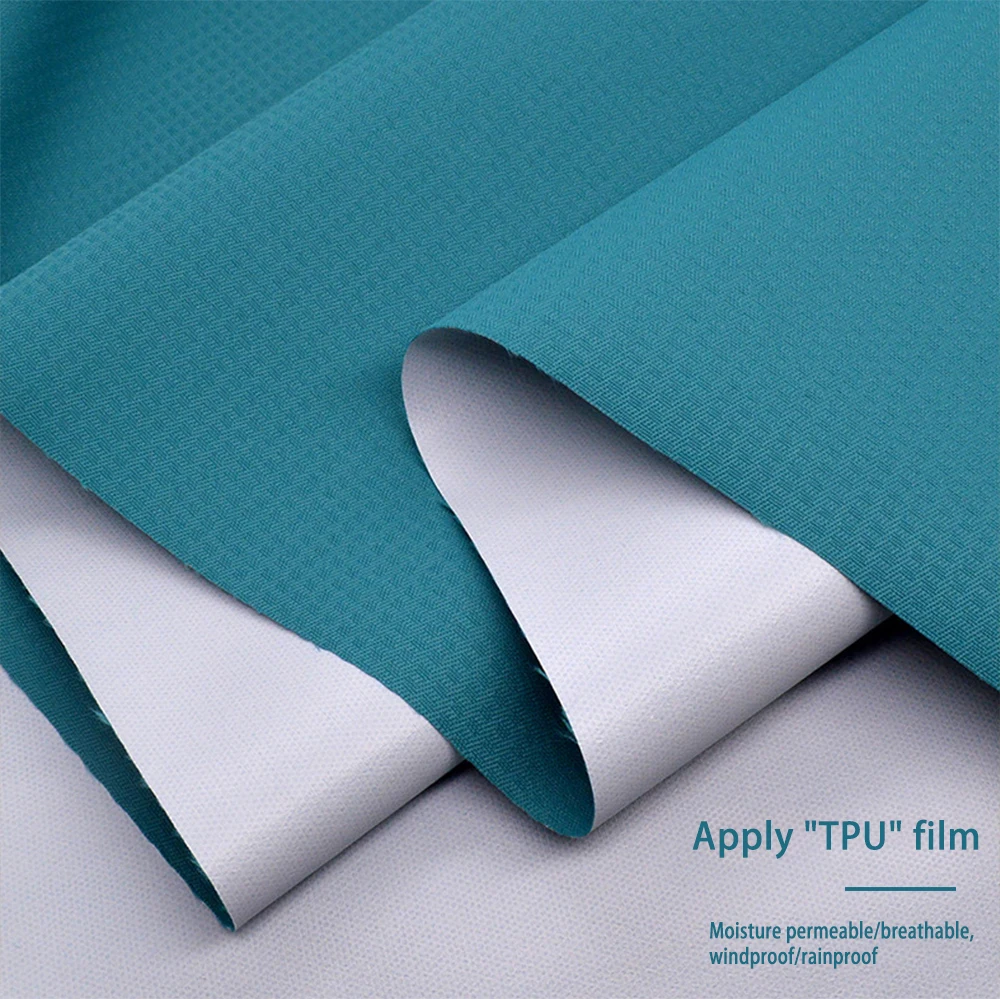 Ready-to-use fish pattern film jacket fabrics outdoor waterproof breathable cold-resistant skiwear textiles fabrics