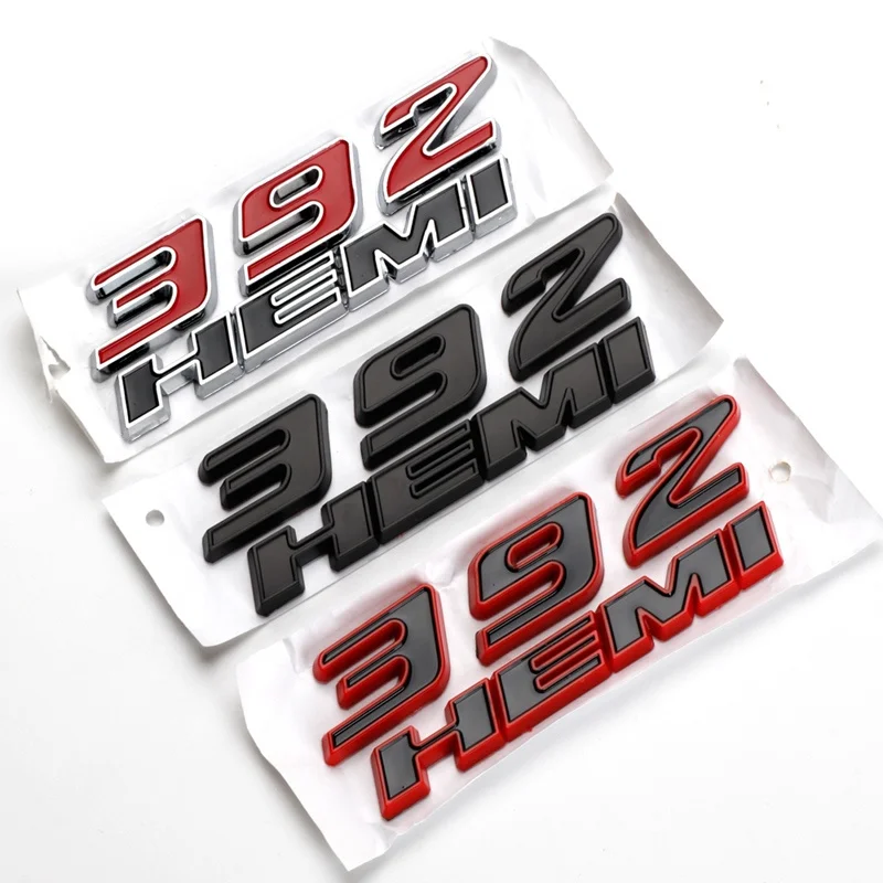 Wholesale car sticker 3DABS 392 HEMI 6.4L HEMI badge logo for Dodge side mudguard car sticker