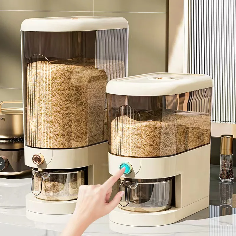 Wholesale Moisture-proof sealed rice jar with storage box to store grain rice box food-grade miscellaneous grains Rice barrel