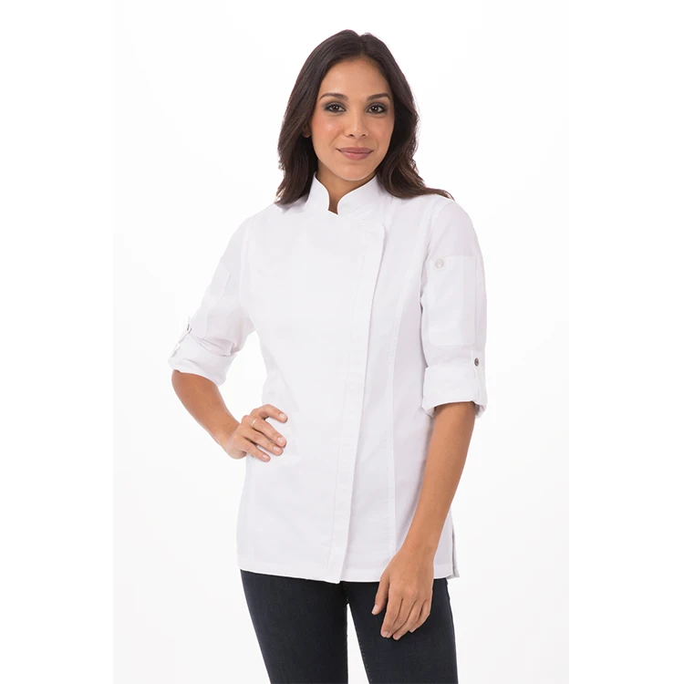 Customized high quality women man chef uniform classic white hotel restaurant kitchen chef uniform jacket