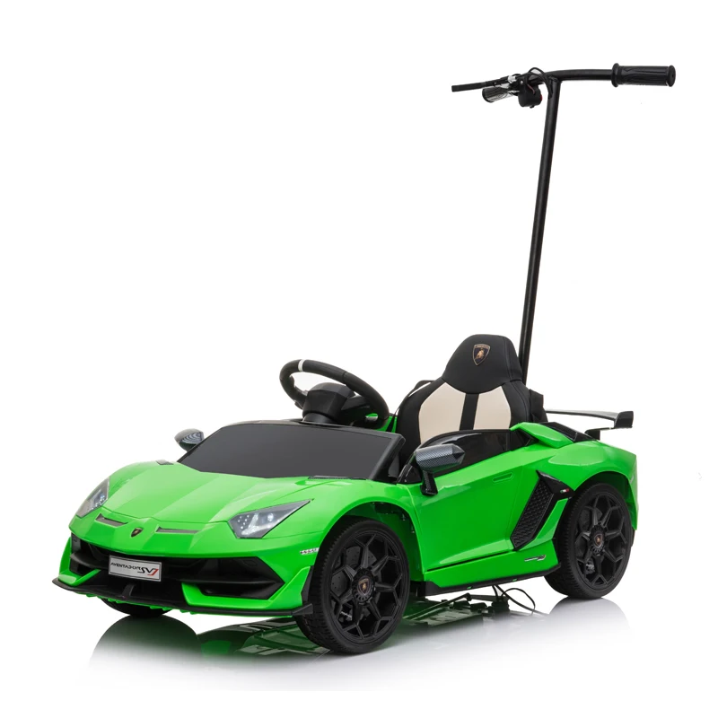 2021 Cheap price hot selling baby battery powered plastic vehicle toy 12v electric licensed ride on car with parent stand plate