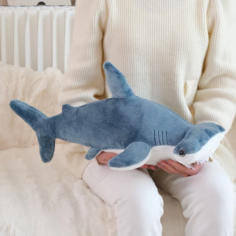New Arrival Soft Plush Shark Shaped Toy Custom Plush Toy hammerhead shark Stuffed Animal Toys Bed Pillows Wholesale