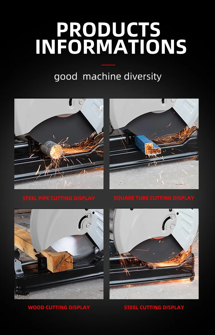 Portable cutting machine 355mm steel cutting saw