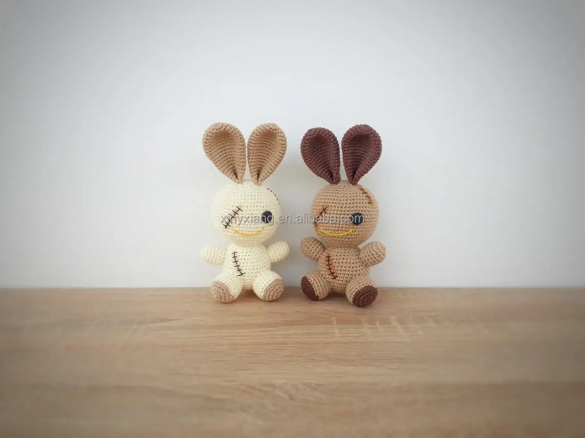 Factory custom Voodoo Amigurumi Doll Crochet Mini figurine Plush stuffed toy, Hand Made Voodoo Doll Amigurumi Crochet