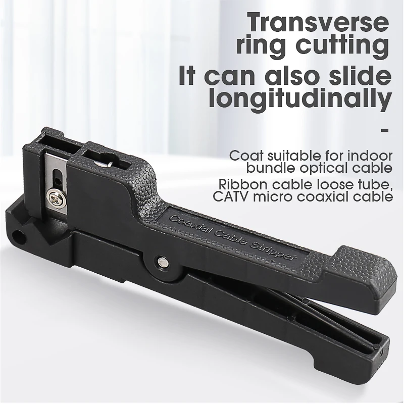 45-165 45-165Coaxial Cable Stripper Fiber Optic Stripper Transverse Beam Tube Open and Stripping Knife Loose Casing combination