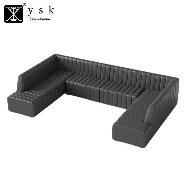 SF-375 U Shape Night Club KTV Karaoke Restaurant Modern Sofa Bar And Hookah Lounge Furniture