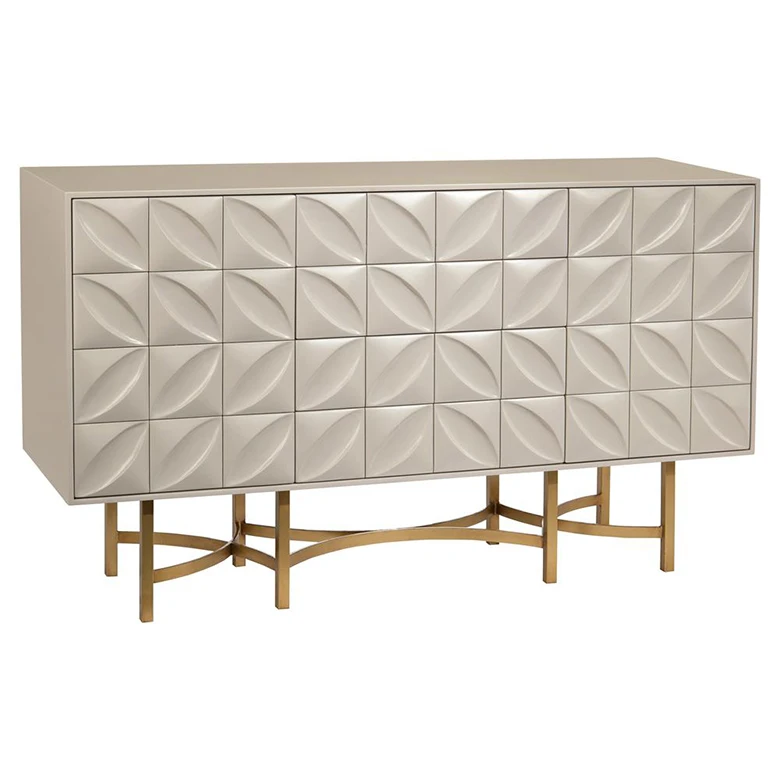 chinese factory custom buffet table high gloss sideboard square wood cabinet modern luxury