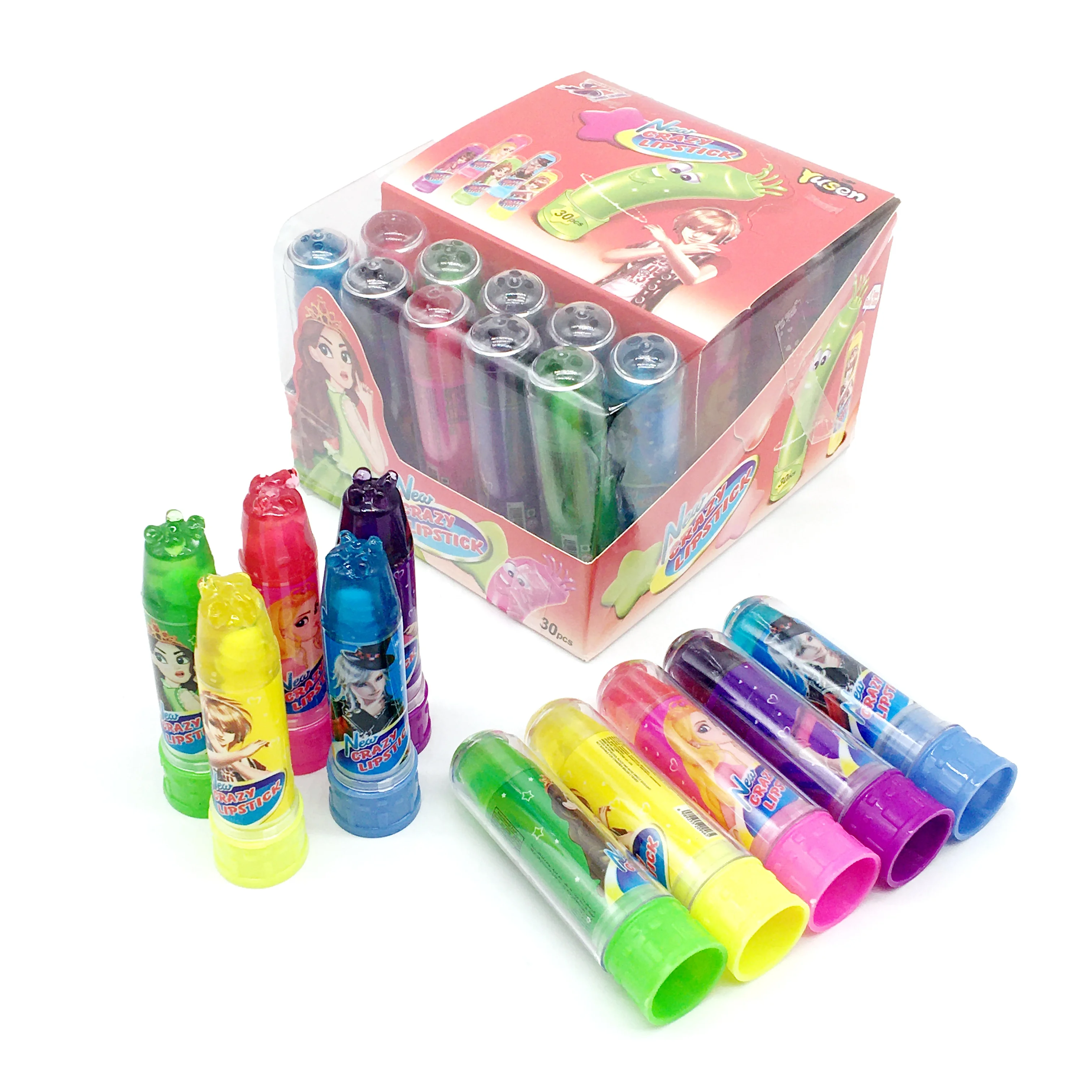 Delicious Crazy Princess Lipstick Shape Fruity Snacks Liquid Jam Jelly Candy Healthy Kids Fruit Jelly Liquid Candy