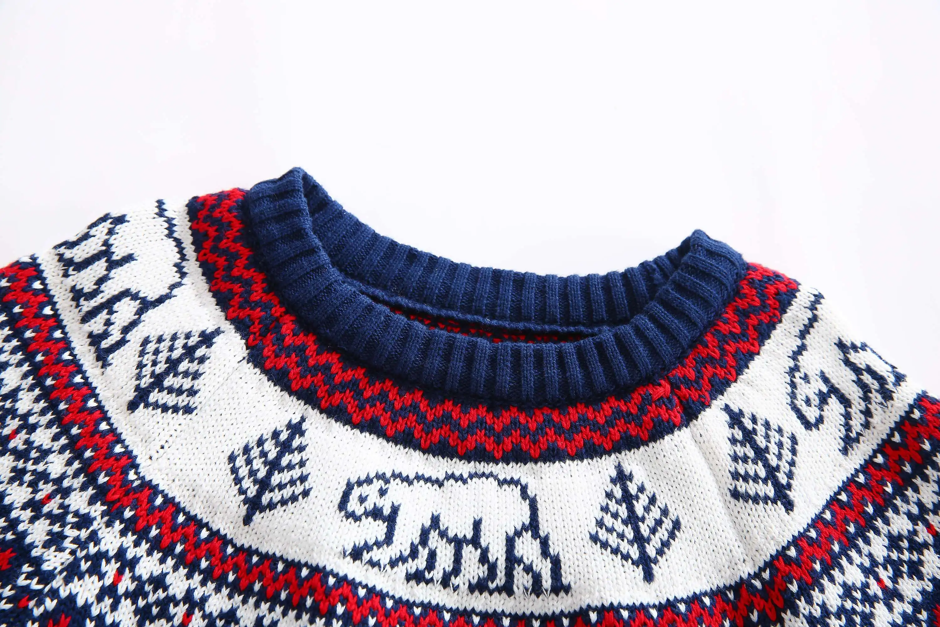 
Autumn Winter Children Pure Cotton Sweater Cartoon Pattern Christmas Toddler Clothes 